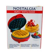 Waffle Maker My Mini Compact 5&quot; Waffle Maker Red Nostalgia New - £10.11 GBP