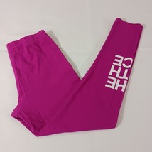 The North Face A7UNE Youth/Girl's XL Cotton Logo Fuchsia Pink Leggings Pants image 2