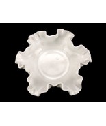 White Milk Glass Candy/Mint Dish, Ruffled Rim, Vintage Fenton Hobnail, #... - £15.37 GBP