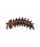 Vintage Silver and Garnet Caterpillar Brooch Nice Piece - $137.88