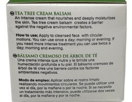 2x NEXXT Beauty Tea Tree Balsam Face Cream Deep Moisturizing 3.4 fl. oz. image 2