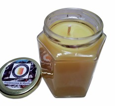 Frankincense &amp; Myrrh Scented 100 Percent  Beeswax Jar Candle, 12 oz - £21.51 GBP