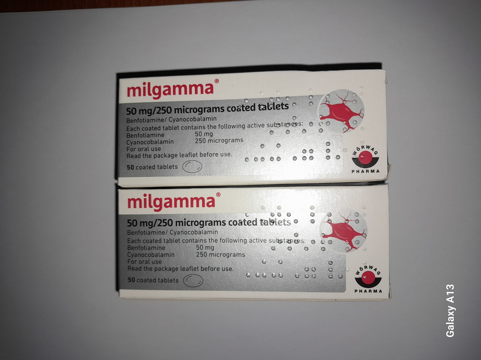 2 PACK  MILGAMMA  50 pcs - Vitamins B1, B6, B12 necessary for metabolism
