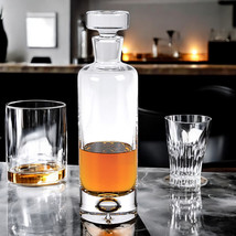 Mouth Blown European Crystal Round Decanter 28 Oz - $5,623.28 MXN