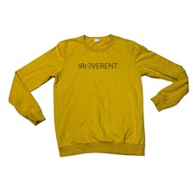 Koaj Basic Yellow Irreverent Irr3verent Long Sleeve Crewneck Sweatshirt ... - $23.17