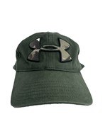 Men&#39;s Under Armor Hat Cap Hunter Green w/ Camo Patch Logo Adjustable Str... - £13.92 GBP