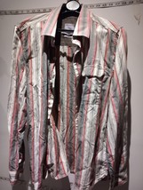 Fat Face Mens Stripe Long Sleeve Shirt Size M Multicoloured - £18.16 GBP