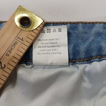 Allegra K Women's Denim Skirt Straight & Pencil Back Slit Blue Size XL image 5