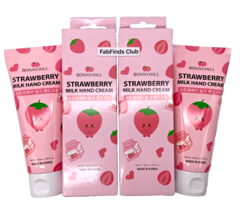 Korean Bonnyhill Strawberry Milk Hand Cream 6.76oz/200ml Sealed (2x100ml) - £21.27 GBP