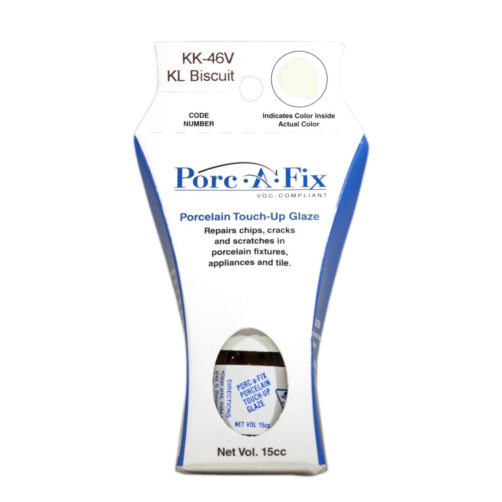 Porc-A-Fix Porcelain Touch Up Repair Glaze, Kohler. Biscuit, VOC Complia... - $17.49