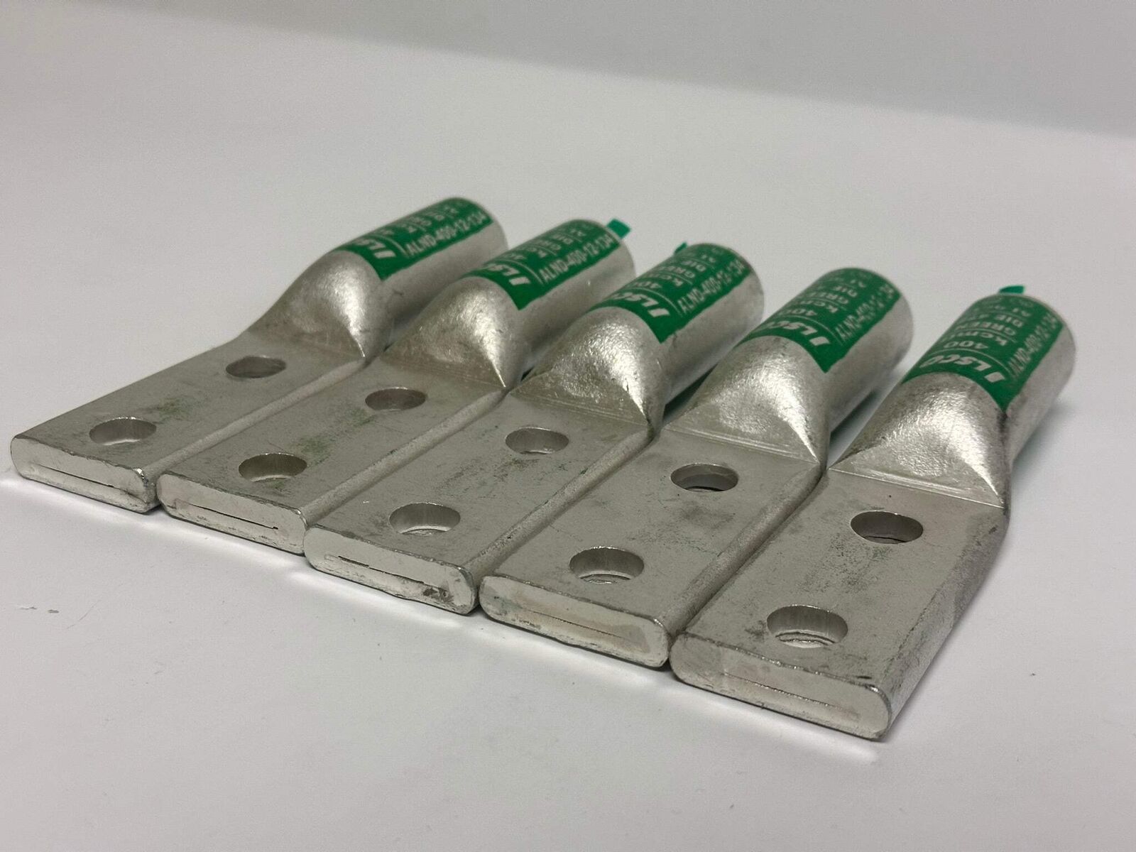 5 PK Ilsco (ALND-400-12-134) 1 3/4&quot; Double Hole No Window Compression Co... - $43.95