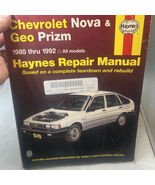 HAYNES 24060 CHEVROLET NOVA &amp; GEO PRIZM 1985 THRU 1992 REPAIR MANUAL - $179.88 MXN