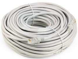 100Ft RJ-45 23AWG Cat-6 UTP Gigabit Ethernet Lan Network Gray Cable - £14.32 GBP