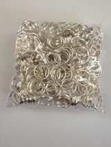 300pcs Silver Split Open Double Loop Jump Rings 11mm Crystal Beads Connectors - £5.50 GBP