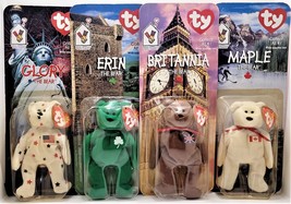 McDonald&#39;s 1999 Ty Teenie Beanie Babies International Set-Some Wear On B... - $93.15