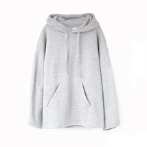 TRAF  Women 2022 New Fashion With Drawstring Oversized Hooded Sweatshirt Vintage - £94.71 GBP