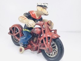 Hubley Large Popeye Patrol Cast Iron Motorcycle - £2,104.95 GBP