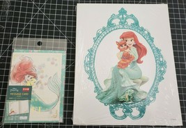 Disney&#39;s Palace Pets Lithograph (Ariel Little Mermaid) and Daiso message card - £10.51 GBP