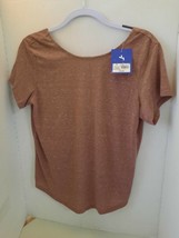 JoyLab Active Wear Knot Back Tee Shirt Women&#39;s Coco Size Medium - £9.08 GBP