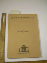 Robert R Quiggle READINGS IN PSYCHOLOGY 1970 Human Brain Experimental St... - £202.70 GBP