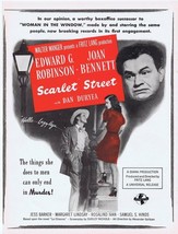 1946 Scarlet Street ORIGINAL Vintage 9x12 Industry Ad Edward G Robinson D Duryea - £26.72 GBP