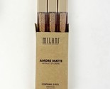 NEW 3 Pack Milani Amore Matte Metallic Lip Creme 01 Chromatic Addict Sealed - $49.99