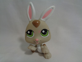 Littlest Pet Shop Hasbro Tan Bunny Rabbit Green Eyes #1334 - As Is - £1.50 GBP