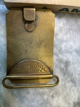 Belt buckle Wells Fargo & Co. Ocean to Ocean stamped Tiffany Studio New York image 4