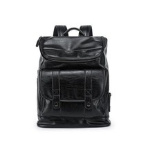 New Men PU Leather Backpack High Quality Youth Travel Rucksack School Book Bags - £52.19 GBP