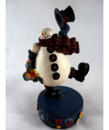 Center Street Design Jolly Snowman Gillian Webster 1st Ed Figurine 6&quot; Resin - $14.84