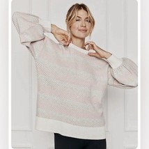 Summersalt The Coziest Cashmere Blend Soft Stripe Sweater Size Medium - $44.55