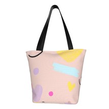 Smiley Faces And Hearts Ladies Casual Shoulder Tote Shopping Bag - £19.58 GBP