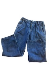 Carhartt FR Mens Jeans 34x30 CAT2 NFPA 2112 Dark Blue Denim Work Jeans  - £18.10 GBP