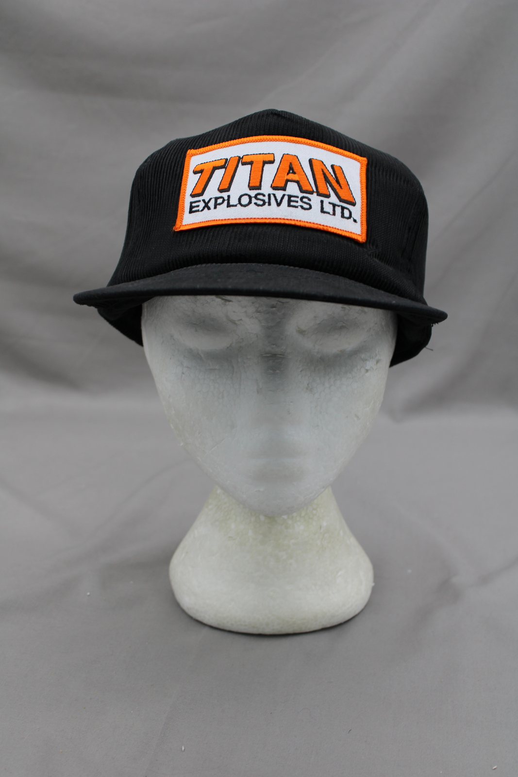 Vintage Corduroy Hat - Titan Explosives - Adult Snapback - Men's Hats