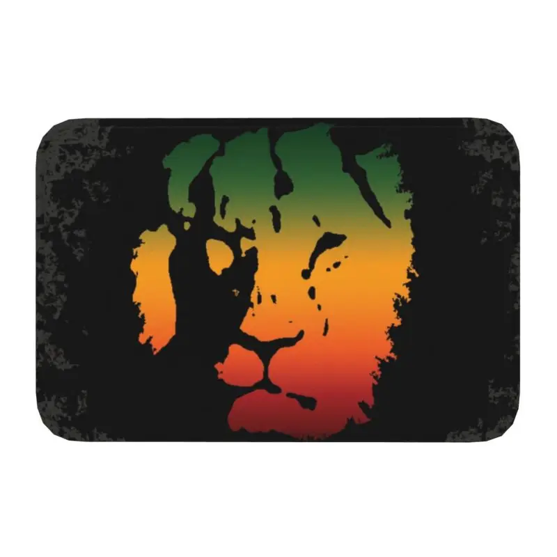 Reggae Rastafarian Lion Front Door Mat Outdoor Waterproof Jamaica Rasta Doormat  - £13.15 GBP