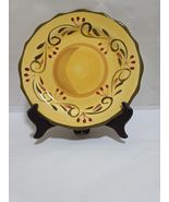 1~Italian Villa Home Trends Salad Plate Berries &amp; Scrolls Scalloped Yell... - $13.30