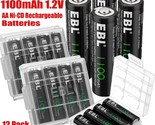 12 Pack Aa Rechargeable Batteries Nicd 1100Mah 1.2V Garden Solar Ni-Cd L... - £26.72 GBP