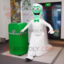 Forest Green Contortionist mascot costume character dressed with a Weddi... - $22,824.74 MXN