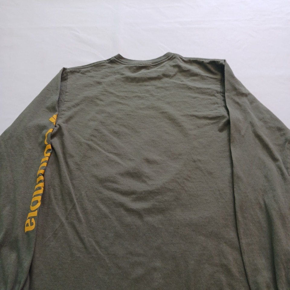 Columbia Always Outside Men's Gray Cotton Mountain Graphic T-Shirt Long Sleeve S Item image 8
