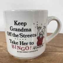 Vintage 1988 Funny Keep Grandma Off the Streets Bingo Humor Coffee Diner... - £23.42 GBP