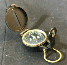 Old Vtg Collectible Engineer Lansatic Handheld Compass In Plastic Case - £31.92 GBP