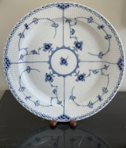 Vintage Royal Copenhagen 539 Blue Fluted Half Lace 13 1/8&quot; Round Serving... - £237.40 GBP