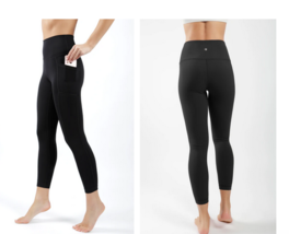 90 Degree By Reflex Carbon Interlink Side Pockets High Waist 7/8 Ankle Legging - $15.95