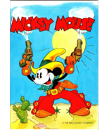 Vtg Postcard Cowboy Mickey, The Walt Disney Company, Continental - £5.19 GBP