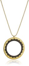 Lena Bernard 36&quot; Largo Palisandro Y Latón Hamma Colgante Bola Cadena Nwt - $18.70