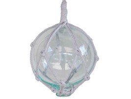 [Pack Of 2] Clear Japanese Glass Ball Fishing Float With White Netting Decora... - £57.66 GBP