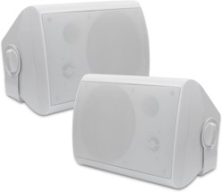 Studiofinix 6.5 Inches 400W Passive Outdoor Speakers Waterproof 2 Way, White - £135.08 GBP