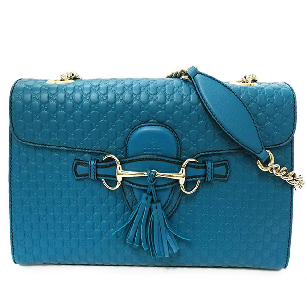 GUCCI Emily Microguccissima Medium Leather Chain Shoulder Bag, GU1430 - £2,245.77 GBP