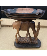 Vintage Hand Crafted 1960s Kenya Carved Wood Africa Folk Art Carving Saf... - $968.95 MXN