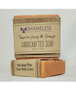 Organic Tumeric Honey &amp; Orange Shea Butter Soap(Vegan)(Cruelty-Free) 4.5oz - £7.50 GBP
